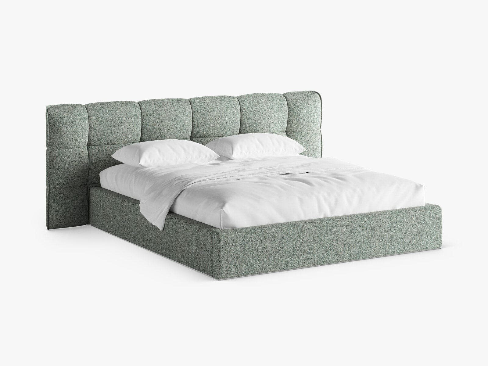 Structured fabric (Pue33) / Moss green melange