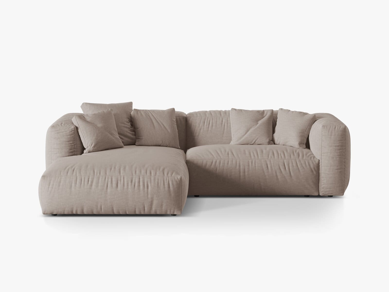 Structured fabric (Botruf) / Dark beige