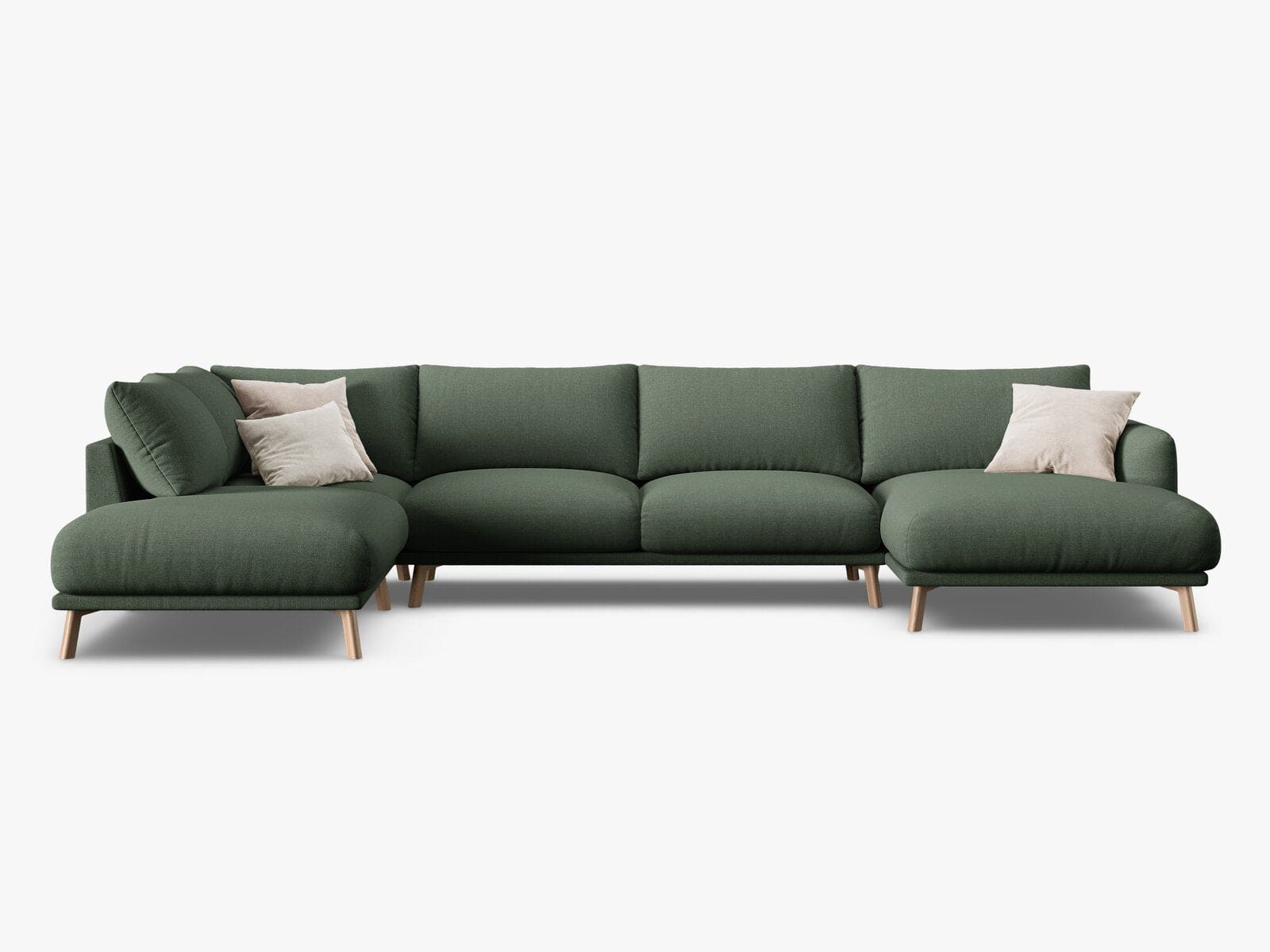 Structured fabric (Lib12) / Moss green